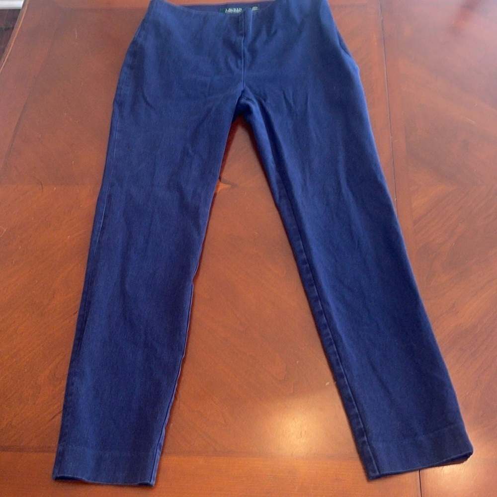 Lauren by Ralph Lauren navy jersey pants - size 4. B